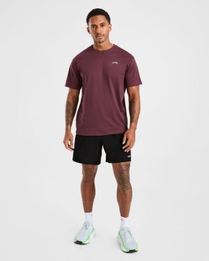 Essential T Shirt - Dark Plum: The Ultimate Cotton Staple