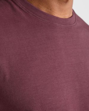 Essential T Shirt - Dark Plum: The Ultimate Cotton Staple