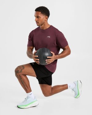 Essential T Shirt - Dark Plum: The Ultimate Cotton Staple