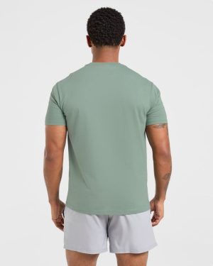 Essential T Shirt - Slate Green: The Ultimate Everyday Staple