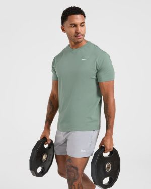 Essential T Shirt - Slate Green: The Ultimate Everyday Staple