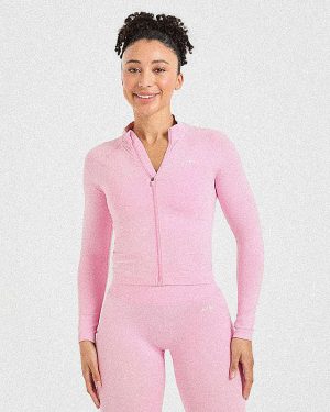 Adapt Seamless Jacket - Spring Pink: The Ultimate Sculpting Layer
