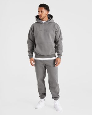 Etched Hoodie - Steel Grey: The Ultimate Blend of Comfort and Style