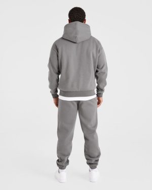 Etched Hoodie - Steel Grey: The Ultimate Blend of Comfort and Style