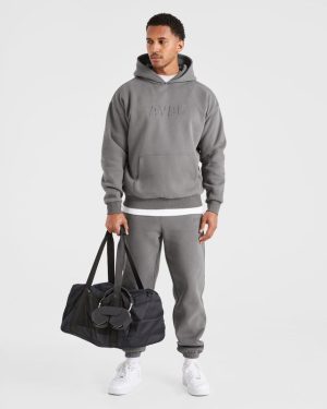 Etched Hoodie - Steel Grey: The Ultimate Blend of Comfort and Style