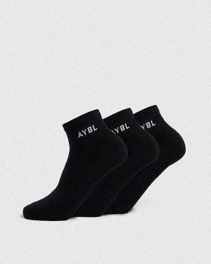 Everyday Ankle Socks (3 Pack) - Black: The Ultimate Comfort Upgrade