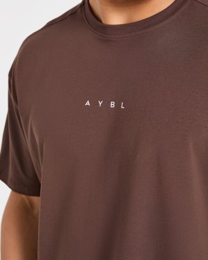 Force Oversized T Shirt - Brown: The Ultimate Blend of Comfort and Style