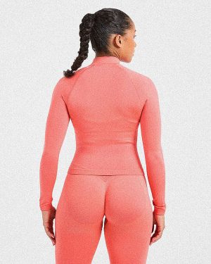Adapt Seamless Jacket - Summer Peach: The Ultimate Sculpting Layer