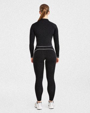 Form Zip Up Jacket - Black: The Ultimate Sculpting Athleisure Essential