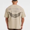 Future Fitness Oversized T Shirt - Dusty Sand: The Ultimate Comfort Staple