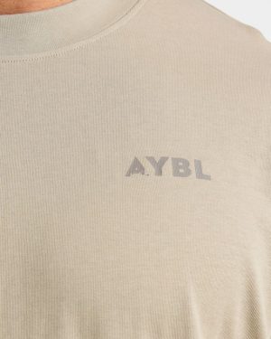 Future Fitness Oversized T Shirt - Dusty Sand: The Ultimate Comfort Staple