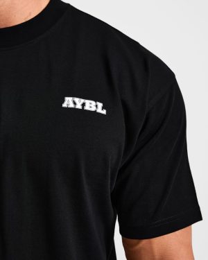 Global Oversized T-Shirt: The Ultimate Black & Red Streetwear Essential