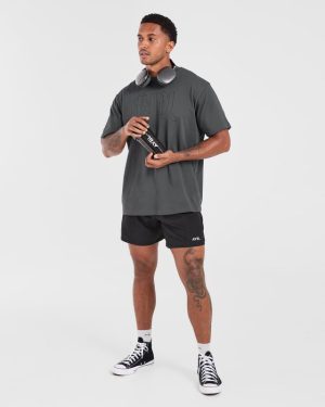 Gothic Oversized T Shirt - Charcoal: The Ultimate Streetwear Essential