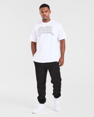 Gothic Oversized T Shirt - White: The Ultimate Streetwear Essential