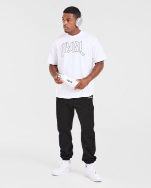 Gothic Oversized T Shirt - White: The Ultimate Streetwear Essential