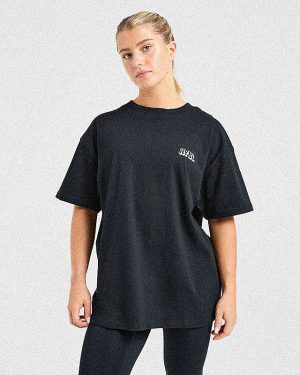 Gym Girl Era Oversized T-Shirt - Black | Ultimate Comfort & Style