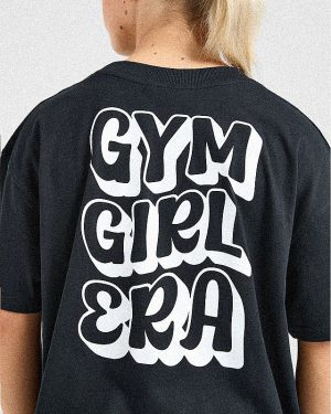 Gym Girl Era Oversized T-Shirt - Black | Ultimate Comfort & Style