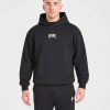 Heavy Lifting Gothic Oversized Hoodie - Black/Off White