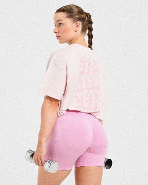 Gym Girl Era Oversized T-Shirt - Pink: The Ultimate Comfort & Style Statement