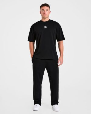 Hunt Your Goals Oversized T-Shirt - Premium Black Cotton Streetwear