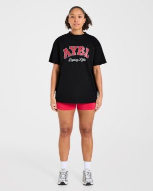 Legacy Lifts Oversized T-Shirt - Black: The Ultimate Blend of Comfort and Style