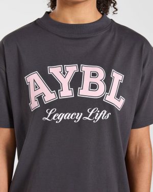 Legacy Lifts Oversized T-Shirt - Charcoal: The Ultimate Comfort & Style Fusion