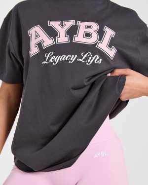 Legacy Lifts Oversized T-Shirt - Charcoal: The Ultimate Comfort & Style Fusion