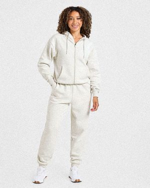 Lifestyle Oversized Joggers - Off White: The Ultimate Comfort Upgrade