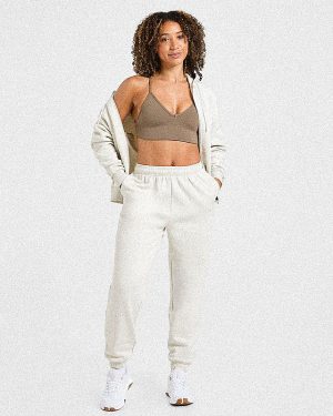 Lifestyle Oversized Joggers - Off White: The Ultimate Comfort Upgrade