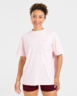 Lift Graphic Oversized T Shirt - Baby Pink: The Ultimate Comfort & Style Statement