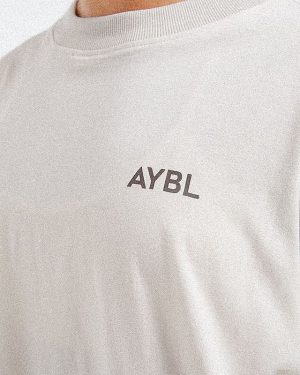 Lift Graphic Oversized T Shirt - Beige: The Ultimate Comfort & Style Statement