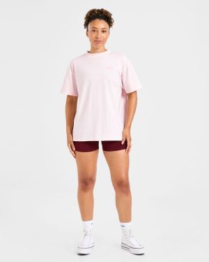 Lift Graphic Oversized T Shirt - Baby Pink: The Ultimate Comfort & Style Statement