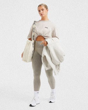 Lift Graphic Oversized T Shirt - Beige: The Ultimate Comfort & Style Statement