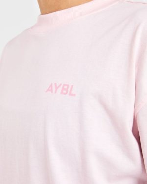 Lift Graphic Oversized T Shirt - Baby Pink: The Ultimate Comfort & Style Statement