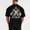 Lift Heavy Oversized T Shirt - Black/Off White