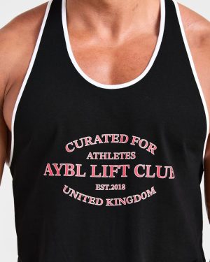 Lifting Stringer - Black/Red: The Ultimate Cotton Tank for Serious Lifters