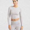 Lounge Ribbed Long Sleeve - Grey Marl: The Ultimate Comfort Sculpt
