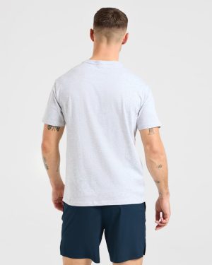 Essential T Shirt - Light Grey Marl: The Ultimate Everyday Staple