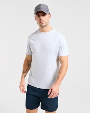 Essential T Shirt - Light Grey Marl: The Ultimate Everyday Staple