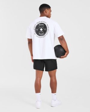 Mind of Steel Oversized T Shirt - White: The Ultimate Comfort & Style Statement