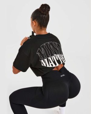 Mind Over Matter Oversized T-Shirt - Black | Premium Comfort & Style