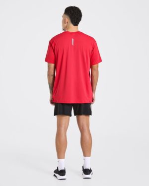 Motion T-Shirt Red: The Ultimate Hybrid Athlete Essential