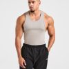 Muscle Ribbed Tank - Cloud Grey: The Ultimate Gym Essential