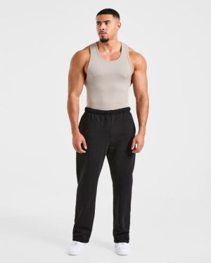 Muscle Ribbed Tank - Cloud Grey: The Ultimate Gym Essential