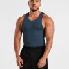 Muscle Ribbed Tank - Washed Navy: The Ultimate Gym Essential