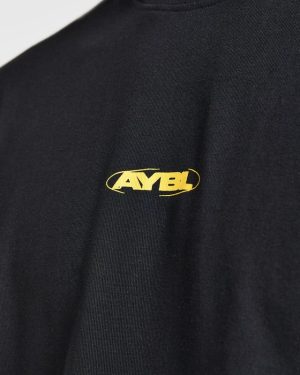 Orbit Oversized T-Shirt: The Ultimate Black/Yellow Streetwear Essential