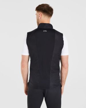 Performance Padded Gilet - Black: The Ultimate Golf Layering Essential