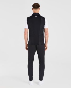 Performance Padded Gilet - Black: The Ultimate Golf Layering Essential