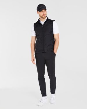 Performance Padded Gilet - Black: The Ultimate Golf Layering Essential