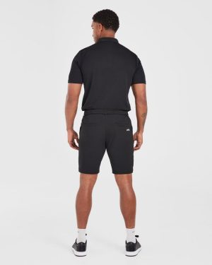 Elite Performance Golf Shorts - Black